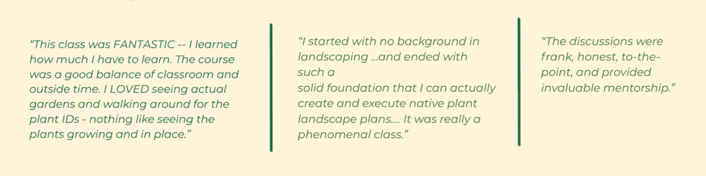 Feedback on the program