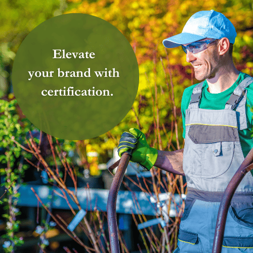 Man doing landscape work